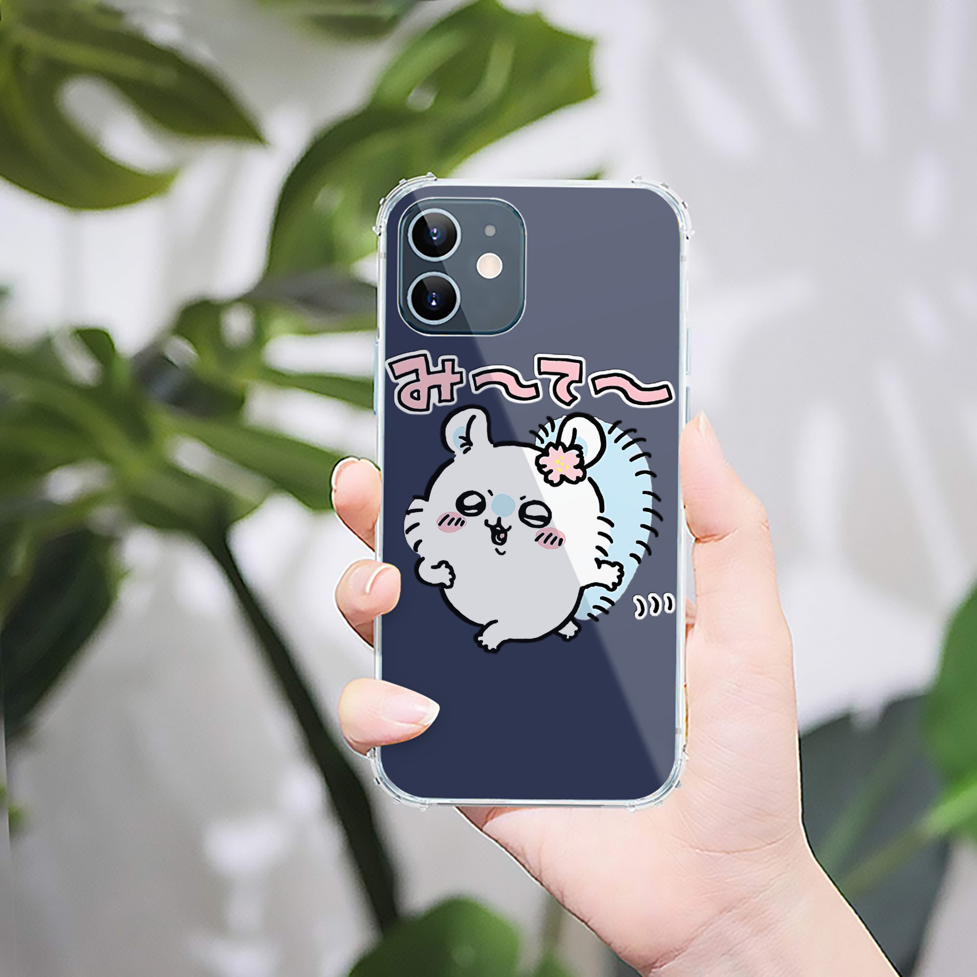 （画像用） ちいかわ モモンガ Chii-kawa Momonga 【iPhone 12シリーズ対応】透明スマホケース（クリアソフトケース）